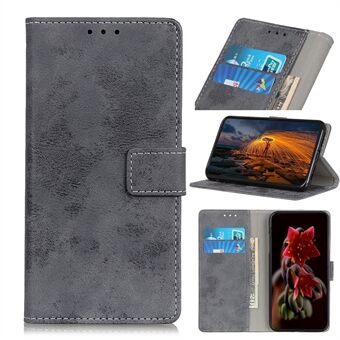 Til Samsung Galaxy A32 5G Retro stil læder tegnebog Stand etui telefon cover