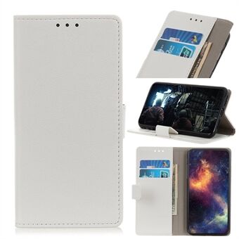 Magnet Flip Litchi Texture Leather Wallet Phone Cover Shell til Samsung Galaxy A32 5G