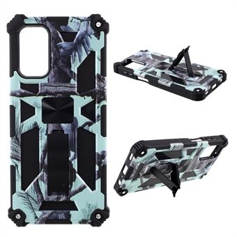 Aftagelig camouflage mønster beskytter kickstand taske [indbygget metalplade] til Samsung Galaxy A32 5G