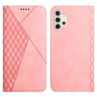 Anti-fald geometrisk mønster magnetisk læder telefontaske Stand Wallet Cover til Samsung Galaxy A32 5G