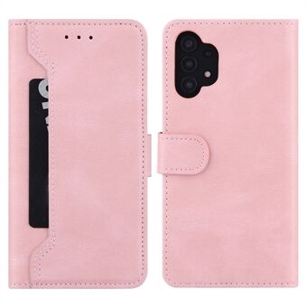 Stitching Læder Wallet Stand Phone Flip Case Cover til Samsung Galaxy A32 5G/M32 5G
