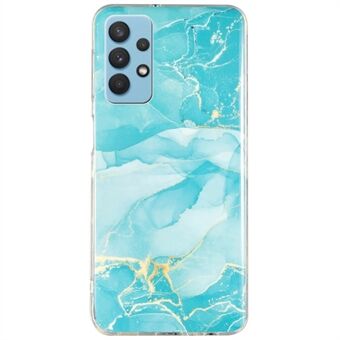 Til Samsung Galaxy A32 5G/Galaxy M32 5G IMD marmormønster blødt TPU-cover Telefon faldsikkert bagcover