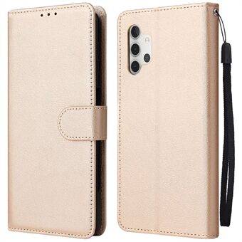 Til Samsung Galaxy A32 5G / M32 5G PU-læder Anti-ridse beskyttende telefoncover Stand Wallet Flip Case