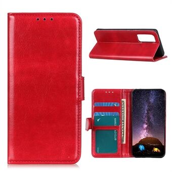 Anti-ridse Crazy Horse Texture Pung Stand Læder Protector Telefon Case Cover til Samsung Galaxy A52 4G/5G / A52s 5G