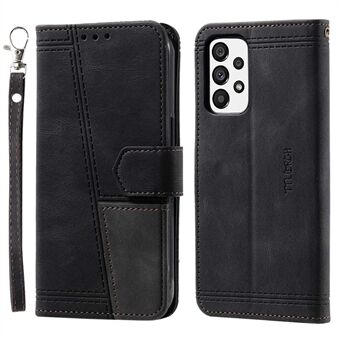 TTUDRCH 004 Anti-støv telefontaske til Samsung Galaxy A52 4G/5G/A52s 5G, RFID-blokeringsfunktion Splejsning PU-læder Skin-touch Stand Telefon Shell Wallet