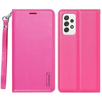 HANMAN Minor Series til Samsung Galaxy A52s 5G / A52 5G / 4G Anti-ridse PU læder taske Folio Flip Stand Pung Telefon Cover