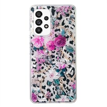 Telefoncover til Samsung Galaxy A52 4G / 5G / A52s 5G , Marmor Flower Shell Pattern Blød TPU IMD telefoncover