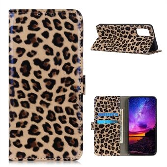 Leopard Texture Leather Protector Wallet Mobiltelefon Cover til Samsung Galaxy A02s (EU version)