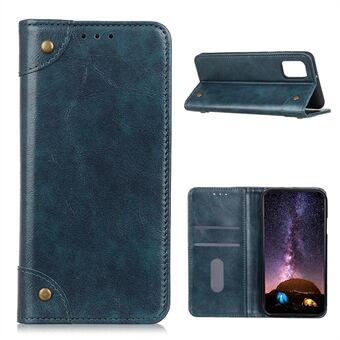 Auto-absorberet tegnebog design TPU + PU læder telefon skal til Samsung Galaxy A02s (EU version)