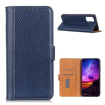 Litchi Texture Wallet Design Flip læder telefon etui til Samsung Galaxy A02s (EU version)