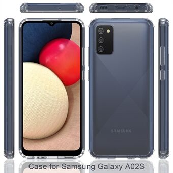 Ultra Clear Stødsikker Anti-ridse Akryl + TPU Back Hybrid Cell Shell til Samsung Galaxy A02s (EU version)