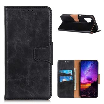 Folio Flip Wallet Design Crazy Horse Skin Split Læder Telefon Cover Shell til Samsung Galaxy A32 4G (EU-version)