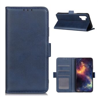 Til Samsung Galaxy A32 4G (EU-version) Magnetisk lås Design Folio Flip Wallet Læder Stand Case