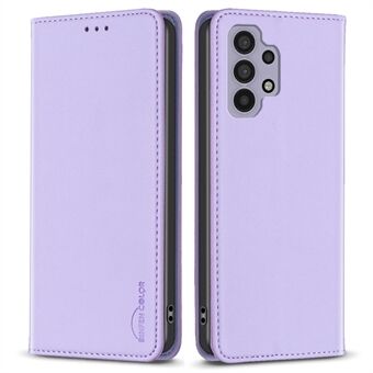 BINFEN COLOR BF18 til Samsung Galaxy A32 4G (EU-version) Kortholder Telefon Case PU Læder Stand Cover