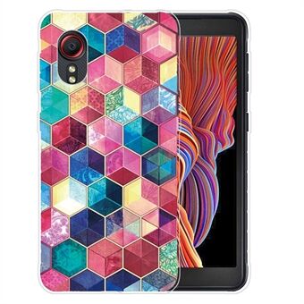 Animal Pattern Series Stilfuldt mønstertryk TPU-telefoncover til Samsung Galaxy Xcover 5