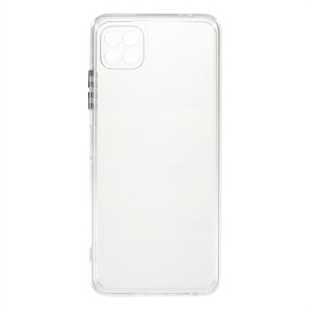 Krystalklart telefonbagcover Høj gennemsigtighed Blød TPU farve sideknapper Præcis udskæring telefonskal til Samsung Galaxy A22 5G (EU-version)