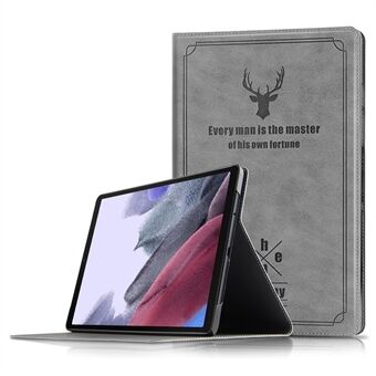 JIUYU Imprint Hjortemønster PU Læder + PC Business Folde Stand Folio Cover med Multi-Angle Viewing til Samsung Galaxy Tab A7 Lite 8,7"