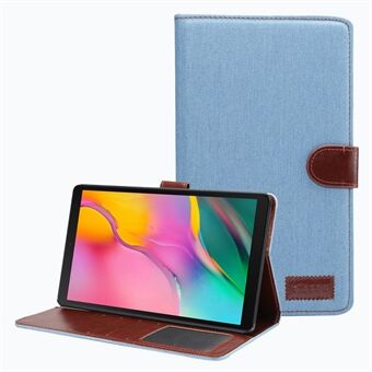 Holdbar, blød jeansklud Skin Flip læder tablettaske Blødt PU-bagcover til Samsung Galaxy Tab A7 Lite 8,7-tommer SM-T220 (Wi-Fi)