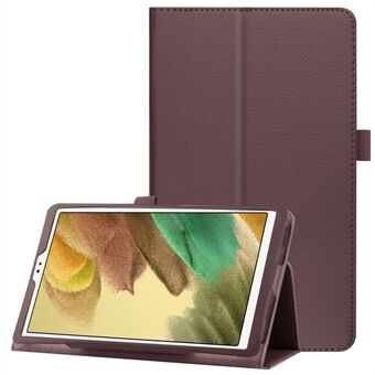Letvægts Slim Litchi Texture PU Læder Folio Cover Stand Case til Samsung Galaxy Tab A7 Lite 8,7"