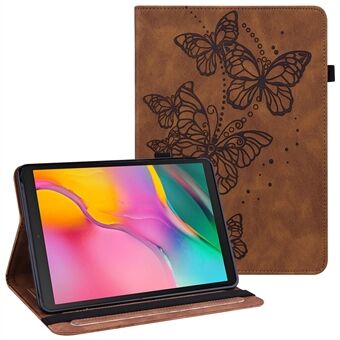Imprinting Butterflies Pattern PU Læder Tablet Stand Case Shell med kortholder til Samsung Galaxy Tab A7 Lite 8,7 tommer