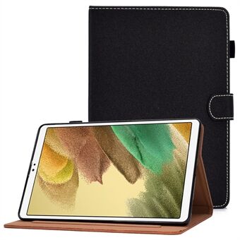 Til Samsung Galaxy Tab A7 Lite 8,7" (T220 / T225) Stødsikker etui Ensfarvet syet PU-lædercover Magnetisk lukning Tablet-etui med Stand / kortpladser