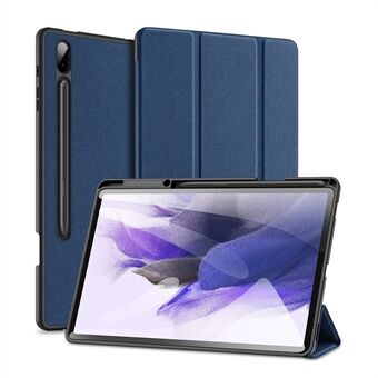 DUX DUCIS DOMO Series Tri-fold Stand Læder Smart Case med Pen Holder og Pen Stand Hul til Samsung Galaxy Tab S7 Plus/S7 FE