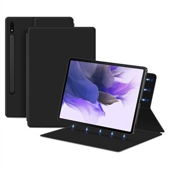 Til Samsung Galaxy Tab S7 FE Full Body Smart Cover PU- Stand Magnetisk tablettaske