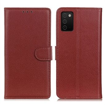 Wallet Design Classic Litchi Texture Leather Folio Flip Stand Case for Samsung Galaxy A03s (166.5 x 75.98 x 9.14mm)