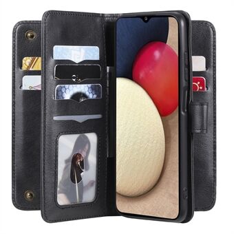 For Samsung Galaxy A03s (166.5 x 75.98 x 9.14mm) KT Multi-functional Series-1 Magnet Clasp Leather Phone Case Cover Stand Shell with 10 Card Holders