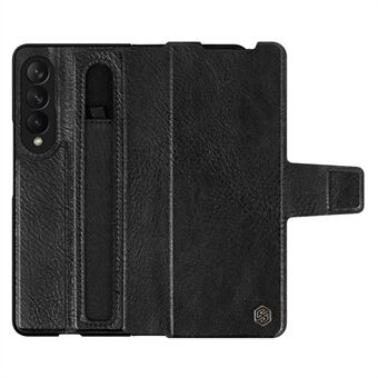 NILLKIN PU Læder + PC Fuld beskyttelse Stand Design Telefon Case Cover med Pen Slot til Samsung Galaxy Z Fold3 5G