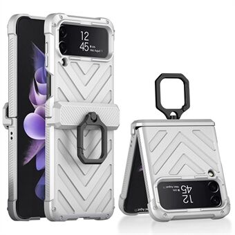 GKK til Samsung Galaxy Z Flip3 5G Ring Kickstand Hard PC Telefon Case Folde magnetisk hængsel Beskyttelsescover