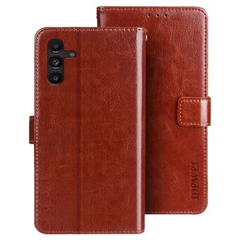 IDEWEI til Samsung Galaxy A13 5G / A04s 4G (164,7 x 76,7 x 9,1 mm) PU-læder + TPU-telefonetui Crazy Horse Texture Stand Wallet Protective Cover