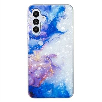 Til Samsung Galaxy A13 5G Soft TPU Shell Pattern Case IMD Marble Flower telefoncover