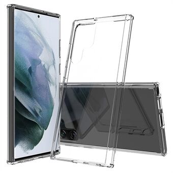 Hård akrylbagside med TPU Bumper Stødsikker anti-dråbe beskyttende telefoncover til Samsung Galaxy S22 Ultra 5G