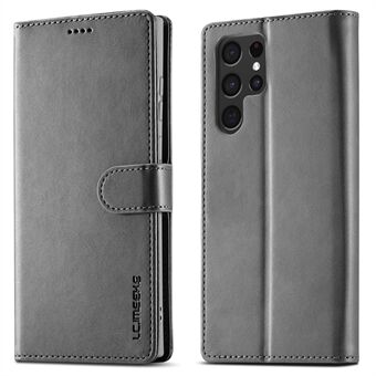 LC.IMEEKE Fuld beskyttelse PU-læderetui Folio Flip Wallet Stand Telefoncover til Samsung Galaxy S22 Ultra 5G