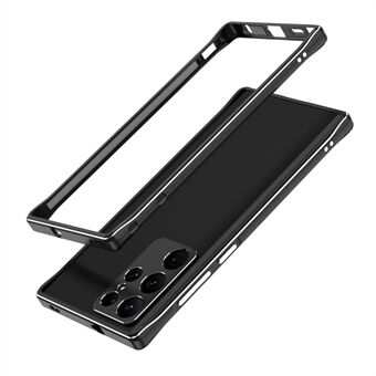 Til Samsung Galaxy S22 Ultra 5G Precise Cutout Metal Bumper Cover med kameralinsecover