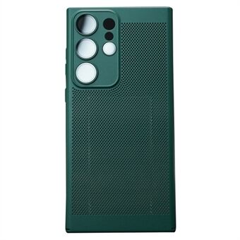 Slankt telefoncover til Samsung Galaxy S22 Ultra 5G åndbart varmeafledende mesh hårdt pc-telefoncover