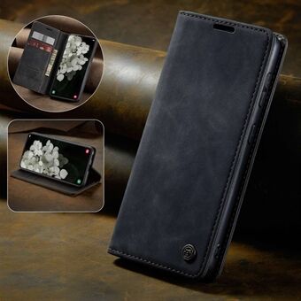 CASEME 013 Series til Samsung Galaxy S22 5G PU Læder Pung Telefon Case Stand Magnetic Absorption Kortholder Cover