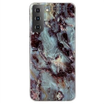 Marble Series IMD Stilfuldt stødsikkert tyndt ultratyndt TPU-mobiltelefoncover til Samsung Galaxy S22 5G