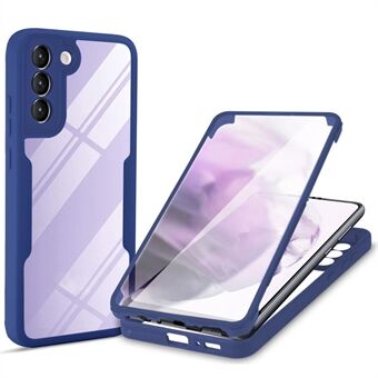 PET Skærmbeskytter + Akryl + TPU Fuld Cover Hybrid Phone Case til Samsung Galaxy S22 5G