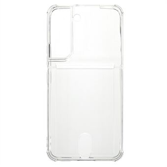 Til Samsung Galaxy S22 5G Clear Soft TPU telefontaske Anti-fall Cover Shell med kortplads