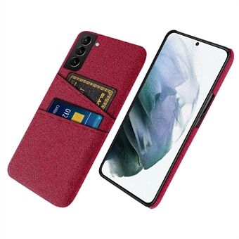 Til Samsung Galaxy S22 5G Smartphone-etui Cloth Texture Multifunktion Dual Card Slots Cloth + PC Telefon Bagcover