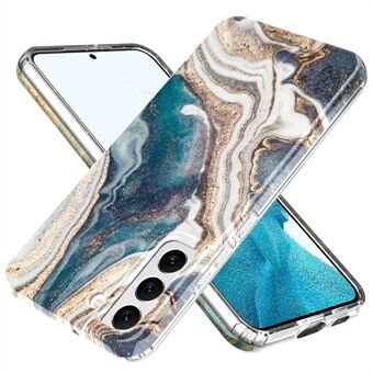 Til Samsung Galaxy S22 5G GW18 IMD marmormønster stødsikker PC+TPU-etui Beskyttende telefoncover