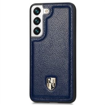 CASENEO Beskyttelsescover til Samsung Galaxy S22 5G Anti-Drop telefontaske Ægte læder+PC stødsikkert cover
