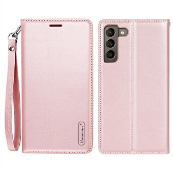 HANMAN Minor Series til Samsung Galaxy S22 5G foldbart Stand Anti-fald telefoncover PU læder mobiltelefon pung taske