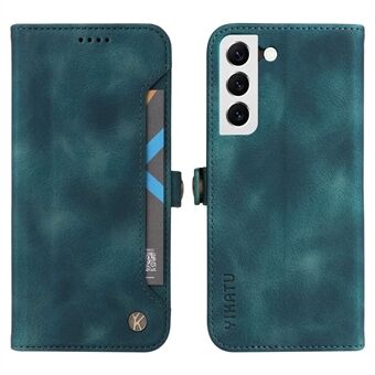 YIKATU YK-002 til Samsung Galaxy S22 5G hud-touch-feeling telefoncover, ydre kortslot Design PU-læderpung Justerbar Stand Shell