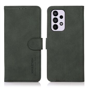KHAZNEH Tekstureret PU-læder Telefonpung Flip Cover Stand Funktion Magnetisk beskyttelse Folio-etui til Samsung Galaxy A33 5G
