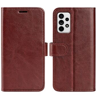 Crazy Horse Texture Folio Flip Shockproof Læder Telefon Wallet Cover Stand Case til Samsung Galaxy A33 5G