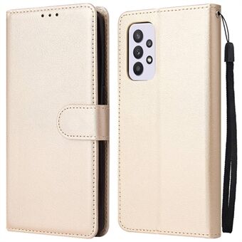 Til Samsung Galaxy A33 5G Foldbart Stand Mobiltelefon etui PU læder + TPU pung stødsikkert cover