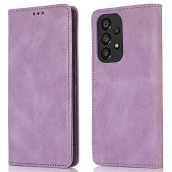 Til Samsung Galaxy A33 5G Protective Wallet Case PU Læder Magnetic Adsorption Telefoncover med Stand
